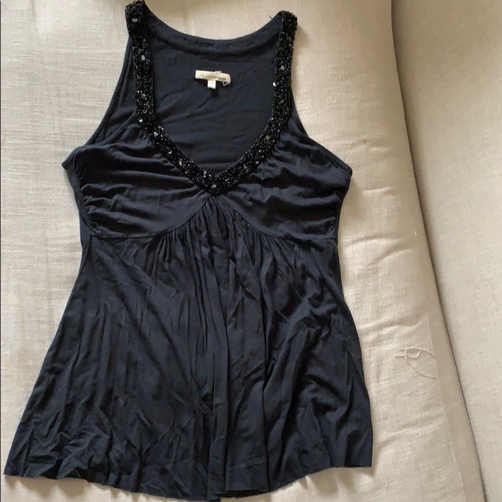 Ascension Beaded Black Blouse